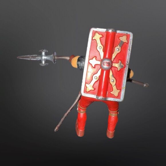 Papo 39381 Infantry Man Red Knight w/Sheild Figure B7 - Picture 2 of 6